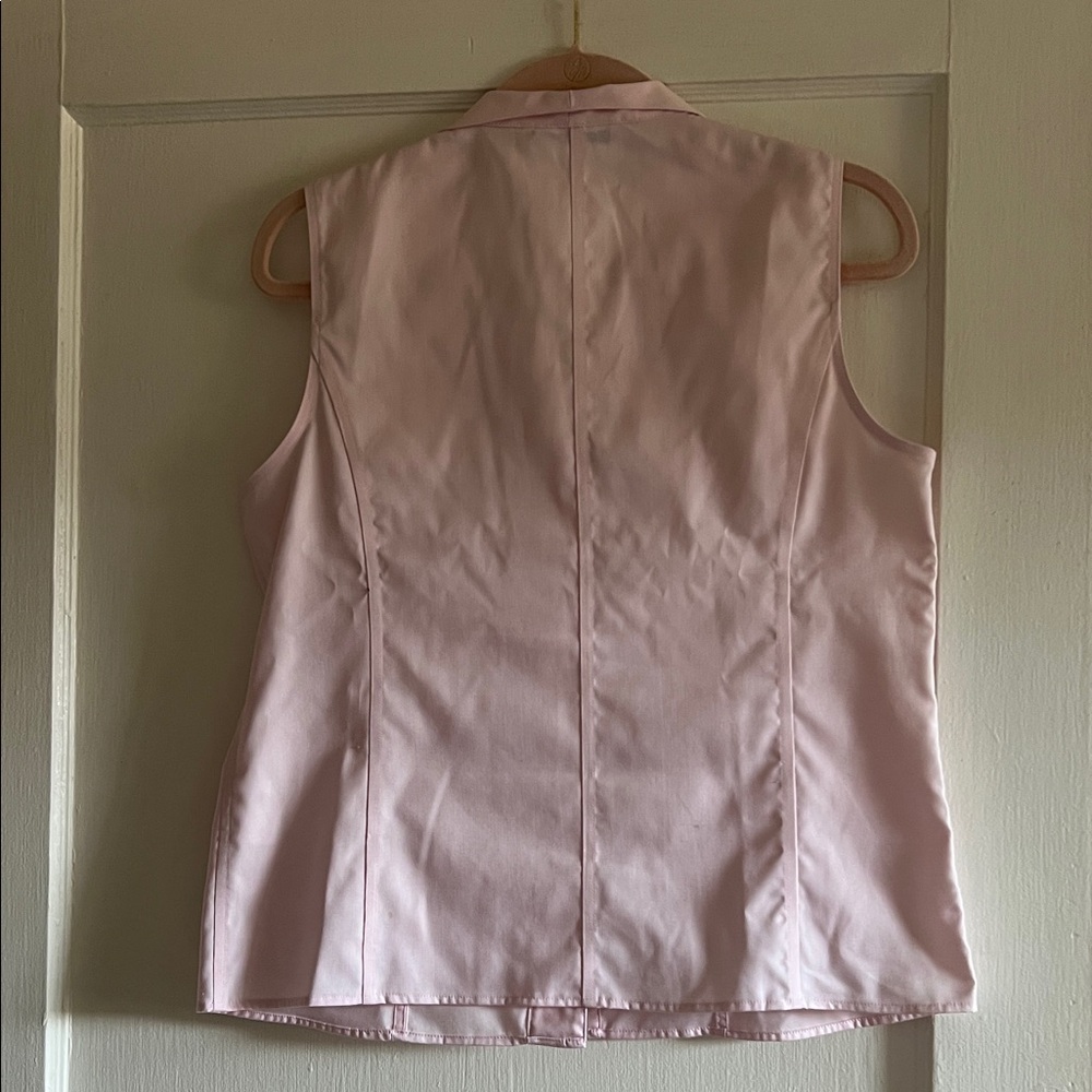 Calvin Klein Light Pink Button-Up Blouse - Picture 4 of 8